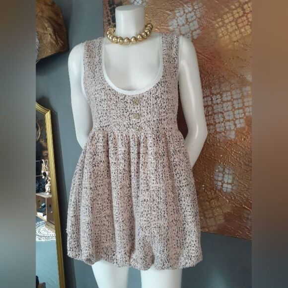 Zara Boucle Cotton Mini Bubble Dress - Picture 14 of 15